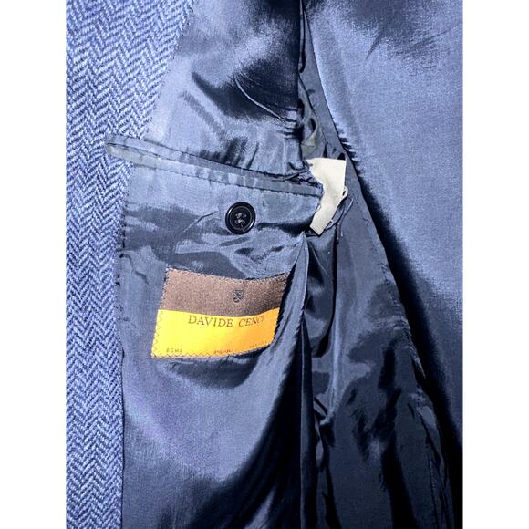 Davide Cenci Blazer Jacket 100% Pure Wool 3 Buttons Pockets Mens Good condition - Picture 11 of 11